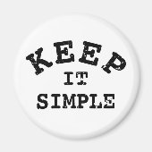 Eenvoudige typografie magneet (Voorkant)