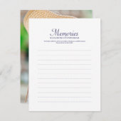 Eenvoudige Typografie Memorial Reply Notitiekaartje (Voorkant / Achterkant)