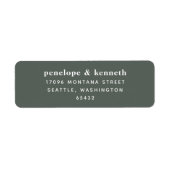 Eenvoudige Typografie Minimalistische moderne sage Etiket (Voorkant)