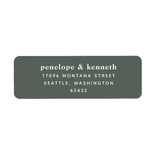 Eenvoudige Typografie Minimalistische moderne sage Etiket (Voorkant)