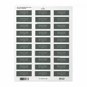 Eenvoudige typografie Minimalistische moderne sali Etiket (Full Sheet)