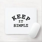 Eenvoudige typografie muismat (Met muis)