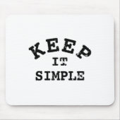 Eenvoudige typografie muismat (Voorkant)