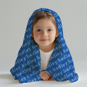 Eenvoudige typografie naam fleece deken