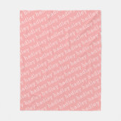 Eenvoudige typografie naam fleece deken (Voorkant)