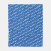 Eenvoudige typografie naam fleece deken (Voorkant)