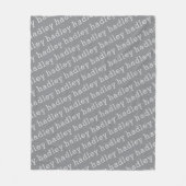 Eenvoudige typografie naam fleece deken (Voorkant)