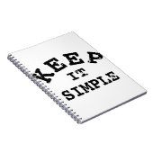 Eenvoudige typografie notitieboek (Rechterzijde)