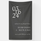 Eenvoudige typografie Oefenavond diner welkom Spandoek (Verticaal)