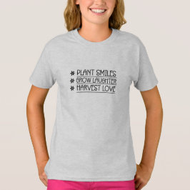 Eenvoudige Typografie planten groeien bericht T-shirt