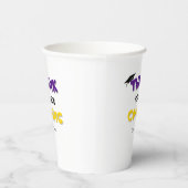 Eenvoudige Typografie Quote Afstuderen Papieren Bekers (Rechts)