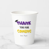 Eenvoudige Typografie Quote Afstuderen Papieren Bekers (Voorkant)