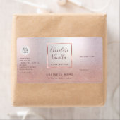 Eenvoudige typografie roos gouden cosmetische logo etiket (Insitu)