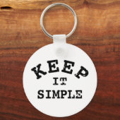 Eenvoudige typografie sleutelhanger (Voorkant)