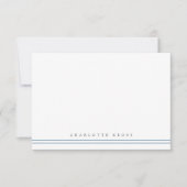 Eenvoudige typografie streep bedankkaart (Voorkant)