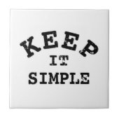 Eenvoudige typografie tegeltje (Voorkant)