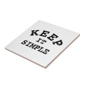 Eenvoudige typografie tegeltje (Zijkant)