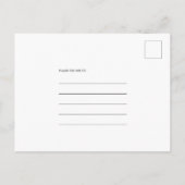 Eenvoudige typografie Terracotta Wedding Save the  Aankondigingskaart (Achterkant)