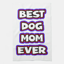 Eenvoudige typografie van beste hond-moeder ooit