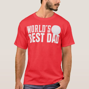 Eenvoudige typografie voor beste papa ter wereld m t-shirt