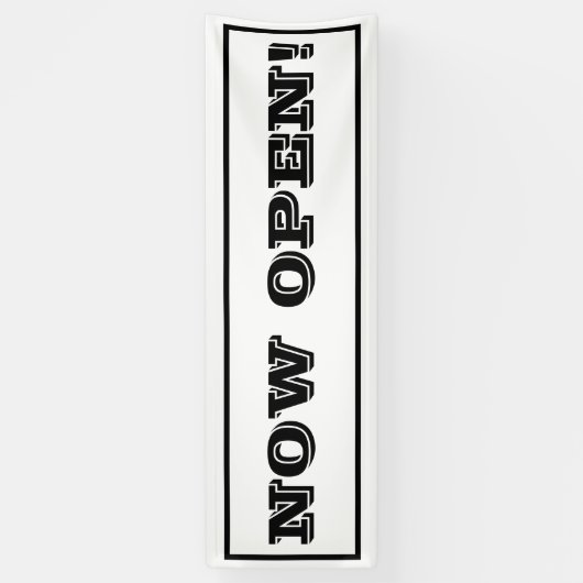 Eenvoudige typografie voor het promoten van een op spandoek (Verticaal)