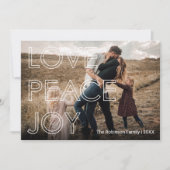 Eenvoudige Typografie voor kerstmis Feestdagenkaart (Voorkant)