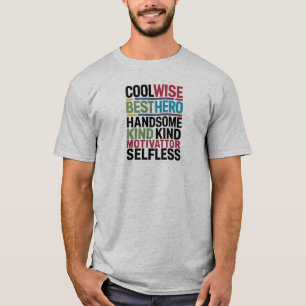Eenvoudige typografie voor Vaderdag T-shirt