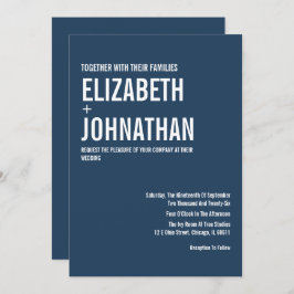 Eenvoudige Typografie Weddenschap Kaart