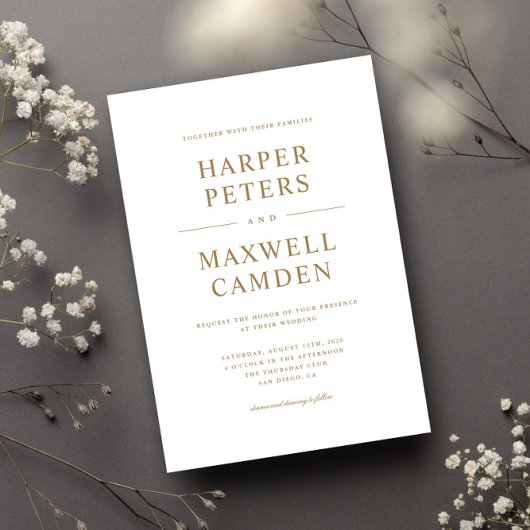 Eenvoudige Typografie Weddenschap Kaart