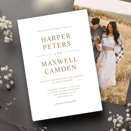 Eenvoudige Typografie Weddenschap Kaart