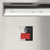 Eenvoudige Typografie Weddenschap sparen de Datum Magneet (Insitu (Vaatwasser))