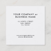 Eenvoudige typografie zakelijke coupon kortingskaa (Achterkant)