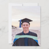 Eenvoudige typografie zwart-wit foto kaart (Achterkant)