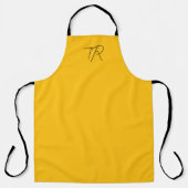 Eenvoudige typografische aangepaste initialen mini schort (Voorkant)