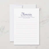 Eenvoudige Typografische Memories Aangepaste foto  RSVP Kaartje (Voorkant)