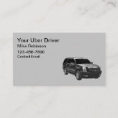 Eenvoudige Uber Drive SUV Visitekaartjes (Voorkant)