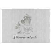 Eenvoudige  uienknoflook snijplank (Voorkant)