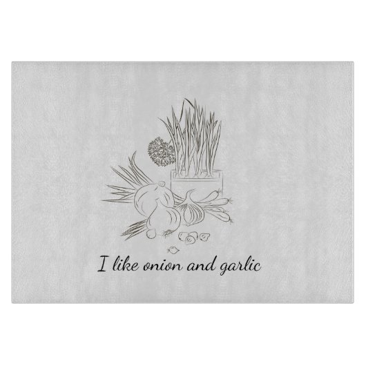 Eenvoudige  uienknoflook snijplank (Voorkant)