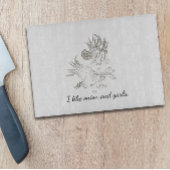 Eenvoudige  uienknoflook snijplank