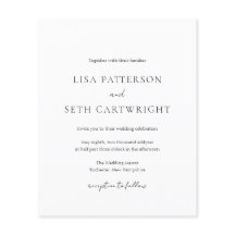 Eenvoudige uitnodigende uitnodiging voor klassieke