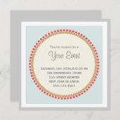 Eenvoudige uitnodiging (Voorkant / Achterkant)