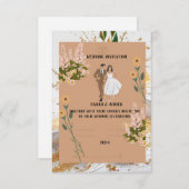 Eenvoudige uitnodiging : 12,7 cm x 17,8 cm, pap (Voorkant / Achterkant)