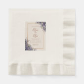 Eenvoudige uitnodiging : 12,7 cm x 17,8 cm, pap servet (Voorkant)