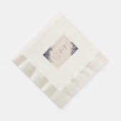 Eenvoudige uitnodiging : 12,7 cm x 17,8 cm, pap servet (Hoek)