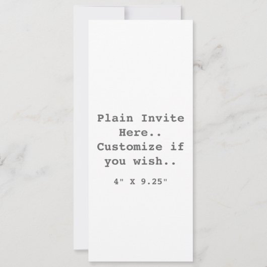 Eenvoudige uitnodiging.. kaart (Voorkant)