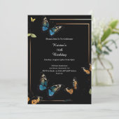 Eenvoudige uitnodiging op zaterdag (Staand voorkant)