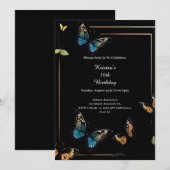 Eenvoudige uitnodiging op zaterdag (Voorkant / Achterkant)