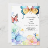 Eenvoudige uitnodiging op zaterdag (Voorkant)