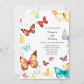 Eenvoudige uitnodiging op zaterdag (Voorkant)