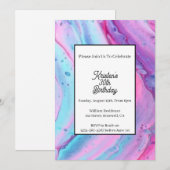 Eenvoudige uitnodiging op zaterdag (Voorkant / Achterkant)